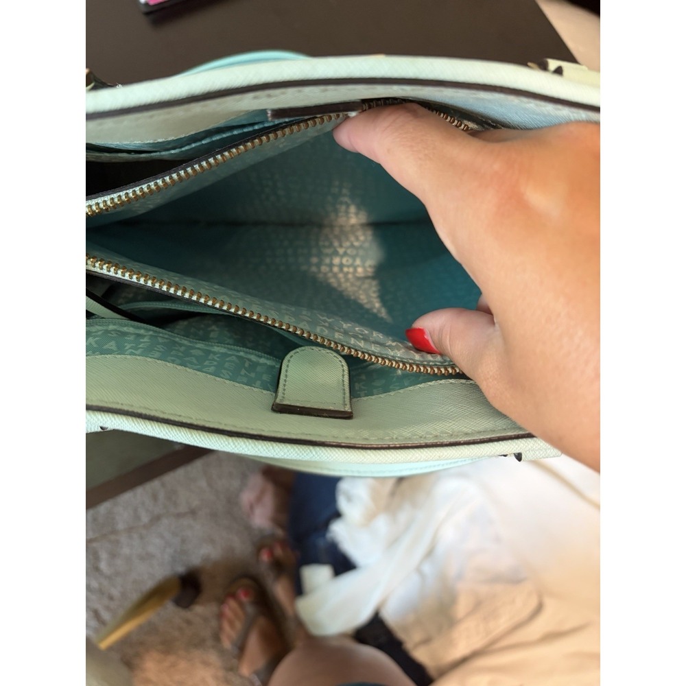 Kate Spade New Newbury Lane Leather Crossbody Purse Robin Egg Blue - Picture 9 of 16